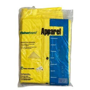 Fisher Brand New 3 Piece Yellow High Visibility Gear Industrial / Fishing XXL